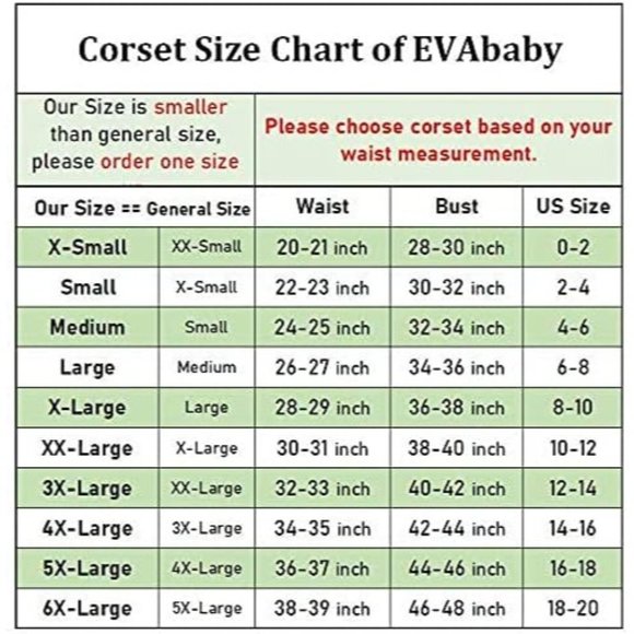 Women's XXL Evababy Corset NWT - Picture 6 of 6
